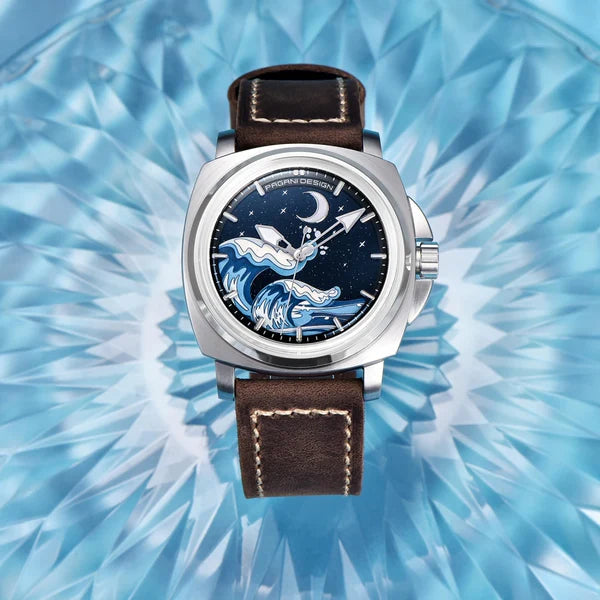 Pagani Design Automatic Leather Watch For Men's 43mm