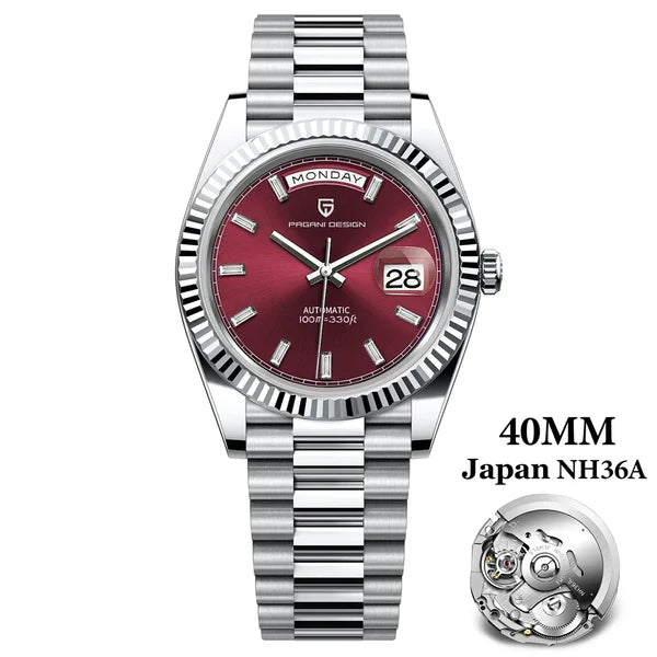 Pagani Design Automatic Watch Roman Dial For Mens 40mm