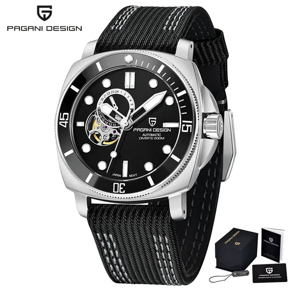 Pagani Design Automatic Watch Fiber Strap Watch For Mens