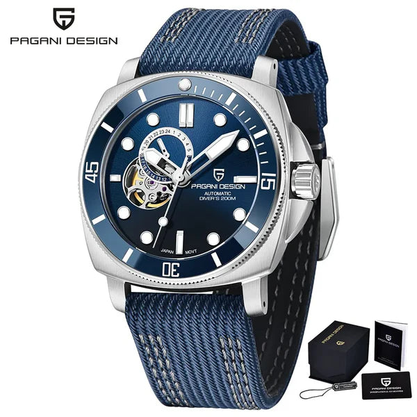 Pagani Design Automatic Watch Fiber Strap Watch For Mens