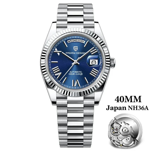 Pagani Design Automatic Watch Roman Dial For Mens 40mm
