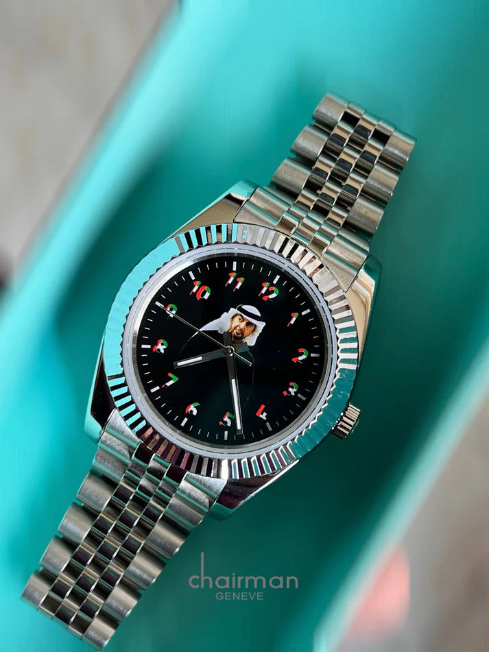 Chairman Geneve Sheikh Muhammad Bin Zayed Watch For Mens 40mm - Swiss Design