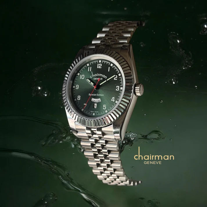 Chairman Geneve Stainless Steel Watch For Men's 40mm - Swiss design