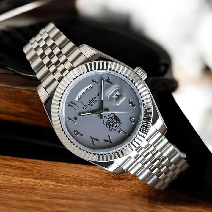 Chairman Geneve Arabic Dial With UAE Logo Watch For Mens 40mm - Swiss Design