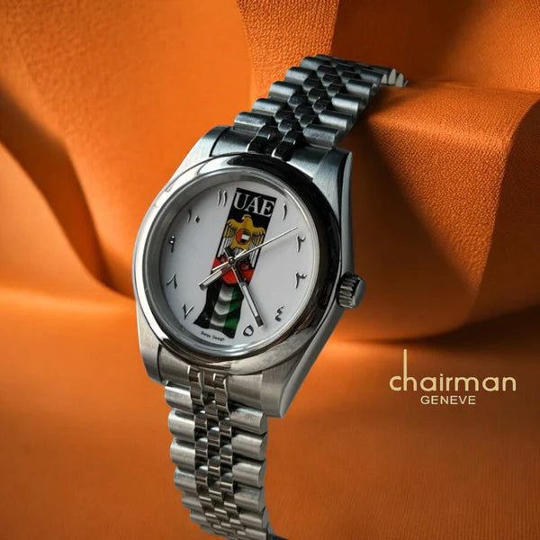 Chairman Geneve UAE Flag & Logo Watch For Mens 40mm - Swiss Design