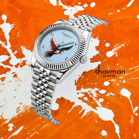 Chairman Geneve UAE Flag Falcon Watch For Men's 40mm - Swiss Design