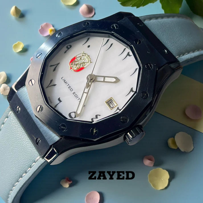 Zayed Limited Edition Watch For Men's - Swiss Made