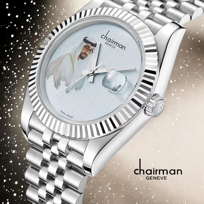 Chairman Geneve Muhammad Bin Zayed Watch For Mens 40mm - Swiss Design