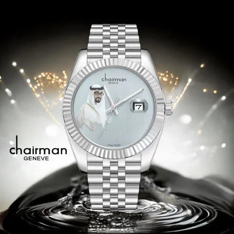Chairman Geneve Muhammad Bin Zayed Watch For Mens 40mm - Swiss Design