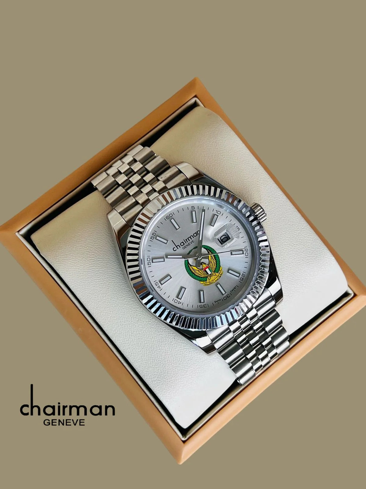Chairman Geneve Army Logo Watch For Men's 40mm - Swiss Design