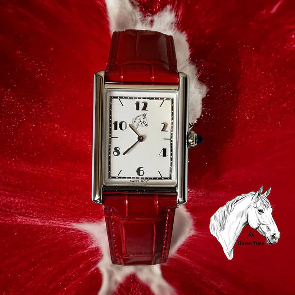 Horse time White Dial Watch For Men's - Swiss Made