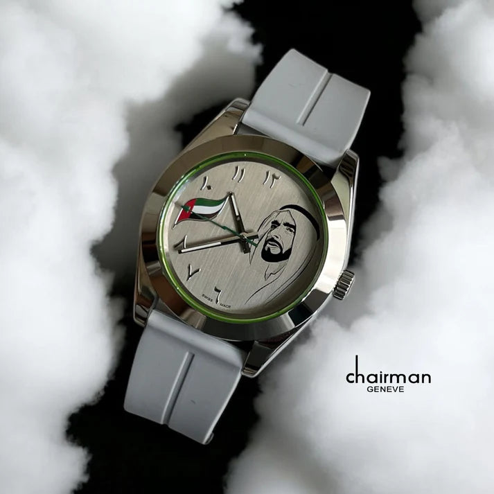 Chairman Geneve Sheikh Zayed Watch For Mens 40mm - Swiss Design