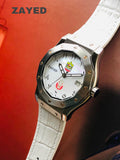 Zayed Leather Watch With Abu Dhabi Logo & UAE Logo For Mens