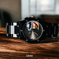 Zayed Sheikh Stainless Steel Arabic Dial Watch For Mens